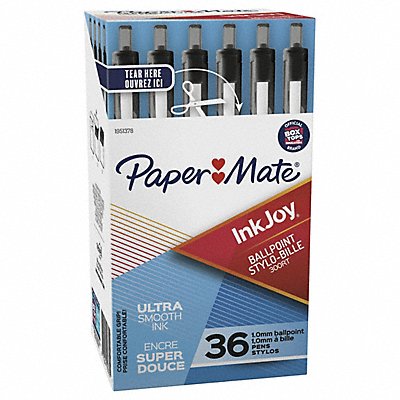 Ballpoint 1.0mm Black Ink PK 36