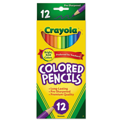 PENCIL,CRAYOLA,LONG,12/ST