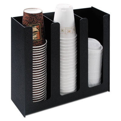 HOLDER,CUP,3 COLUMNS,BK