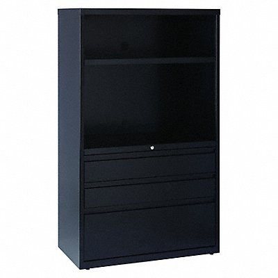 Lateral File Cabinet Black 60 in H