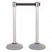 Steel Stanchion Silver 13ft Blk Belt PR