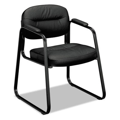 CHAIR,SLED BSE GUEST,BK