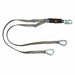 Shock-Absorbing Lanyard Gray