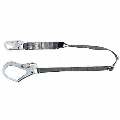 Shock-Absorbing Lanyard Gray