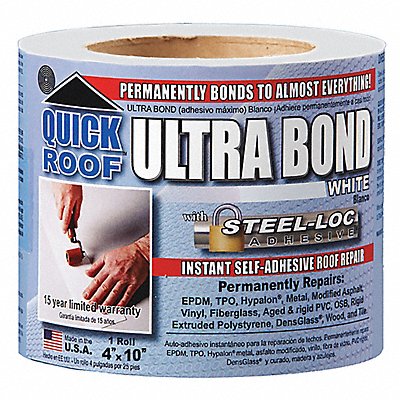 Quick Roof Ultra Bond White 4 x10ft