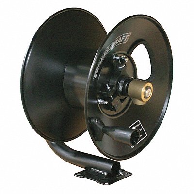 Hand Crank Hose Reel 50 ft 3/8 ID Blck