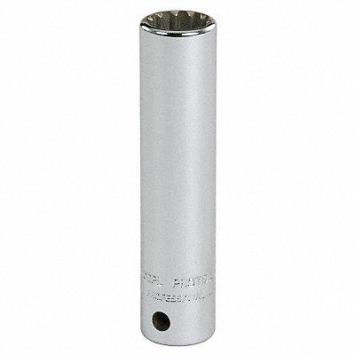 Socket Steel Chrome 3/16 in