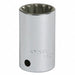 Socket Steel Chrome 3/8 in