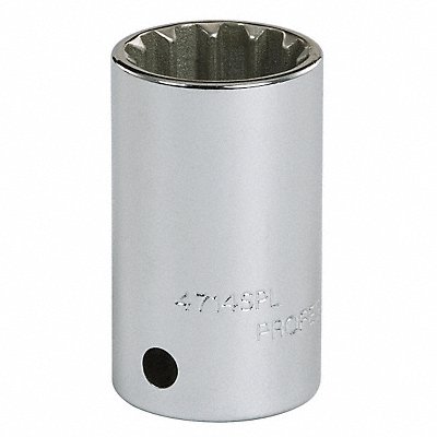 Socket Steel Chrome 7/16 in