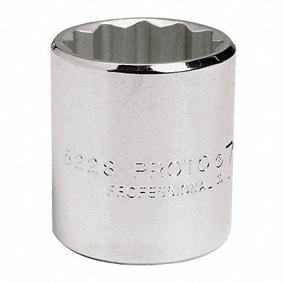 Socket Steel Chrome 17/32 in