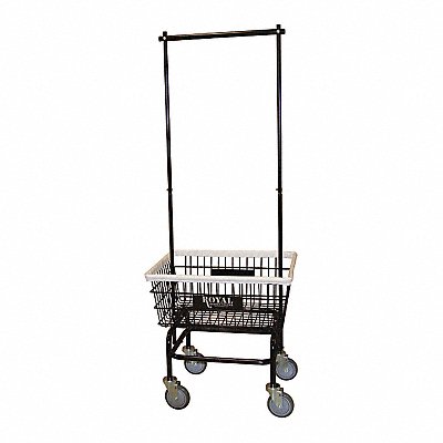 Laundry Cart Black 3.4 cu ft.