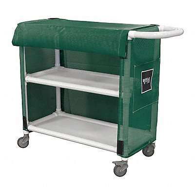 PVC Linen Cart 32 2 Shelf Green