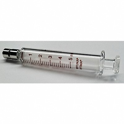 Reusable Glass Syringe 5 mL Luer Lock