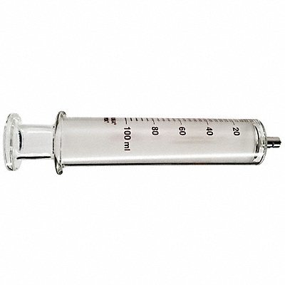 Reusable Glass Syringe 100 mL Luer Lock