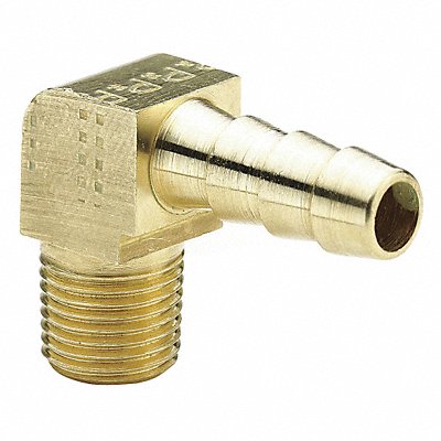Elbow 90 Deg Male 0.375 x 1/4 In Brass