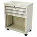 Bedside Cart 13x24x29 Beige 3 Drawer