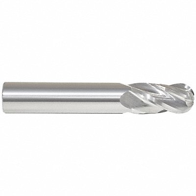 Ball End Mill Single End 1/2 Carbide