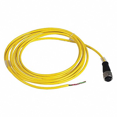 Cordset 16.4 ft Yellow 250VAC/300VDC