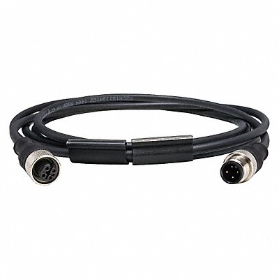 Cordset 6.56 ft Black 250VAC/300VDC