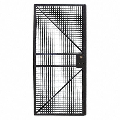 Wire Mchn Grd Door 60 inx48 in Blk