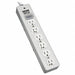 Surge Protector Strip 6 Outlet Gray