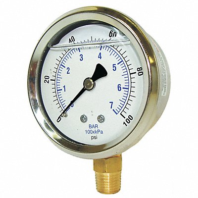 Pressure Gauge Liquid Filled