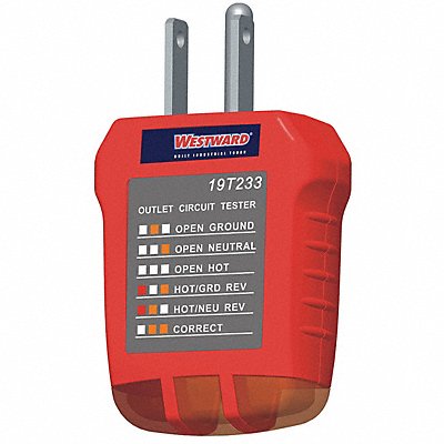 Receptacle Tester GFCI 110 to 125V AC