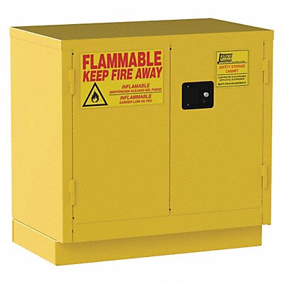 Flammable Safety Cabinet 22 gal Yellow