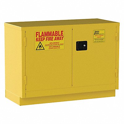 Flammable Safety Cabinet 30 gal Yellow