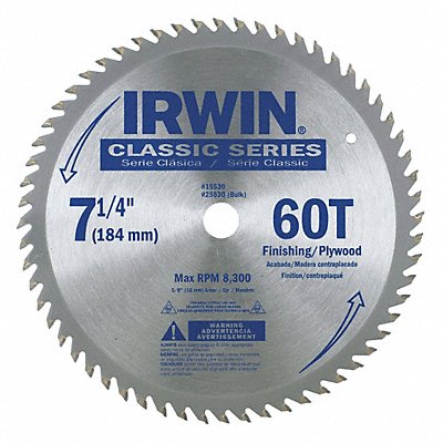 Circular Saw Blade 7 1/4 in Blade