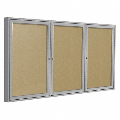 Enclosed Bulletin Board Tack 72x48 In.