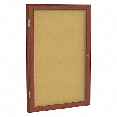 Enclosed Bulletin Board Cork 36x24 In.