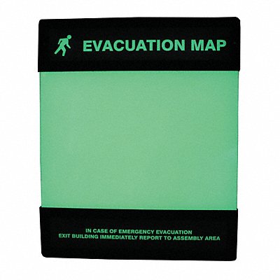 Evacuation Map Holder 8-1/2 in x 11 in