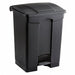 Trash Can Rectangular 17 gal Black