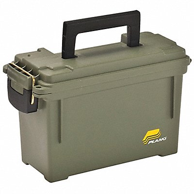 Storage Box Brass Bail Green 7 1/8 in