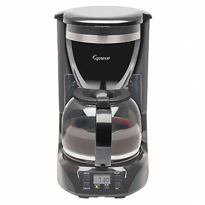 Coffee Maker Single Black 12 Cup