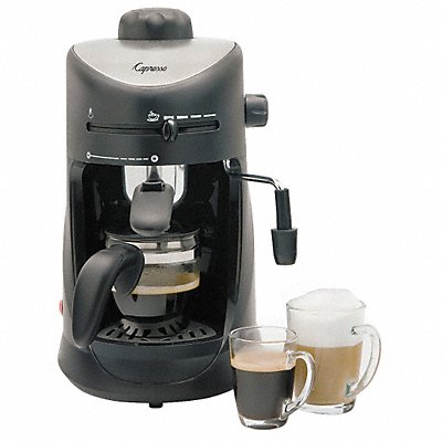 Espresso Machine Black/Silver 10 oz.