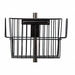 Basket Pole Mounted Stainless Steel Blk