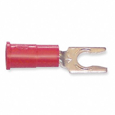 Fork Terminal Lockng #10 Stud Red PK100