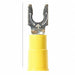 Fork Terminl Lockng #10 Stud Yellow PK50