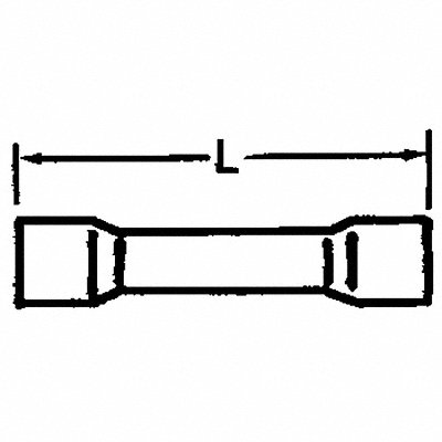 Butt Splice Connector 4 AWG Yel PK10