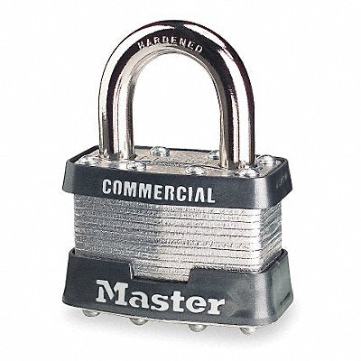 Keyed Padlock 3/4 in Rectangle Silver