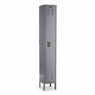 G3737 Wardrobe Locker Lvrd 1 Wide 1 Tier Gray