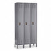 G3751 Wardrobe Locker Lvrd 3 Wide 1 Tier Gray