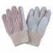 D1564 Leather Gloves Red Striped S PR