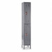 G3765 Wardrobe Locker Lvrd 1 Wide 2 Tier Gray