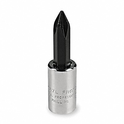 Socket Bit Steel 1/4 in TpSz #1