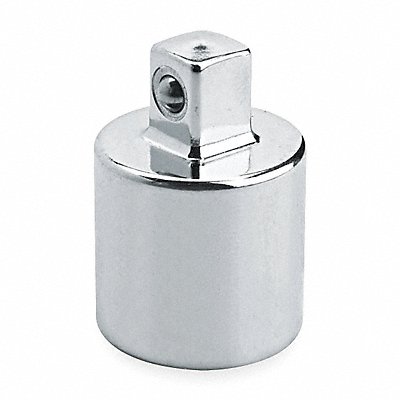 Skt Adptr Steel Chrome 1/2 in 3/8 in