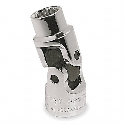 Flex Socket Steel Chrome 1/4 