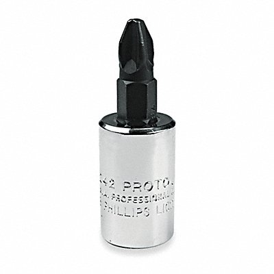 Socket Bit Steel 3/8 in TpSz #2